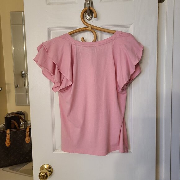 Maeve flutter sleeved tee shirt NWT - Picture 4 of 11